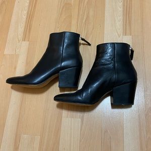 Dolce Vita leather zip booties
